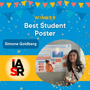 We are thrilled to share that a SWell lab member won Best Student Poster at this year’s #iasr2023 in Montreal, Quebec!